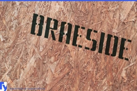 Braeside: A Bold Industrial Typeface for Editorial Design and Digital Publishing