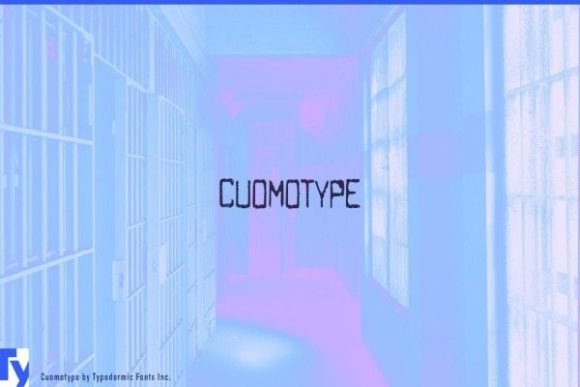Cuomotype: A Distressed Display Font for Real Business Branding
