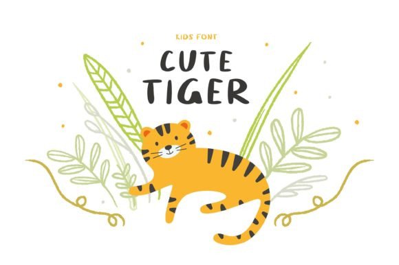 Cute Tiger: A Fun Display Font for Playful Brand Identities