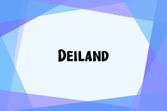 Deiland Font: A Playful Display Typeface for Campaign Graphics and Brand Visuals