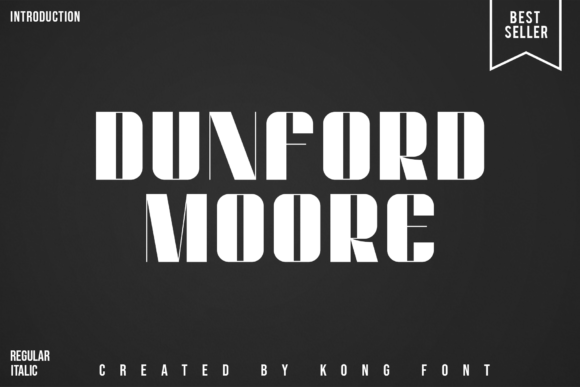 Dunford Moore: A Playful Display Font for Modern Editorial Design