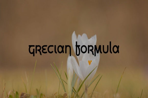 Grecian Formula: A Stylish Display Font for Editorial Design