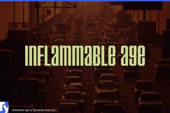 Inflammable Age: A Bold Display Font for Scroll-Stopping Digital Content