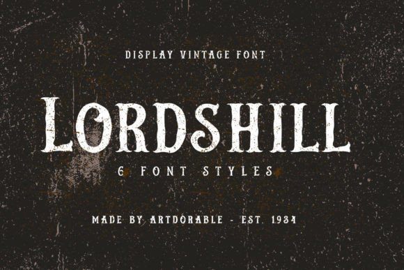 Lordshill: A Bold, Retro Display Font for Distinctive Branding