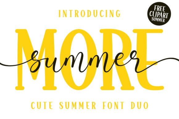 More Summer Duo: A Refreshing Font Pairing for Light and Lively Editorial Design