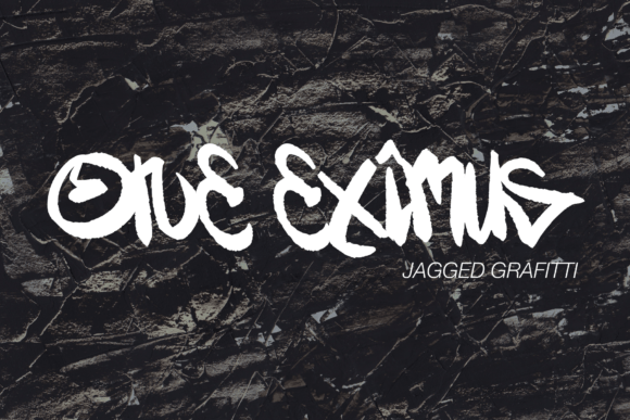 One Eximus: A Graffiti-Style Display Font for Crafters and Product Designers