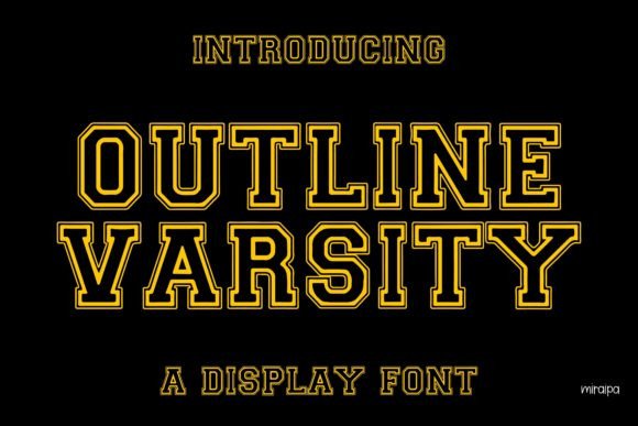 Outline Varsity: A Modern Display Font for Editorial Design