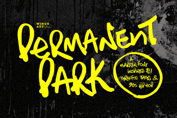 Permanent Park: A Graffiti-Inspired Display Font for Modern Editorial Design