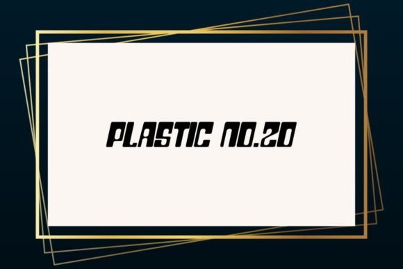 Plastic Twenty: A Playful Display Font for Crafters and Makers