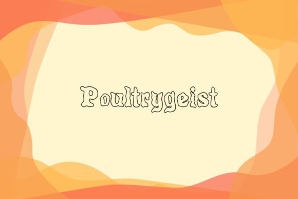 Poultrygeist: A Spooky Display Font for Editorial Design