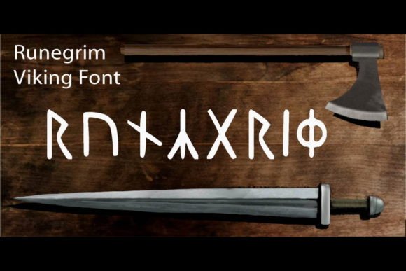 Runegrim: A Bold Display Font for Viking-Inspired Campaigns