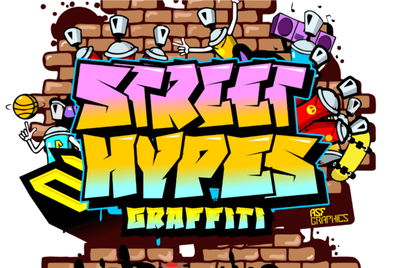 Street Hypes Graffiti: A Bold Display Font for Real Business Branding